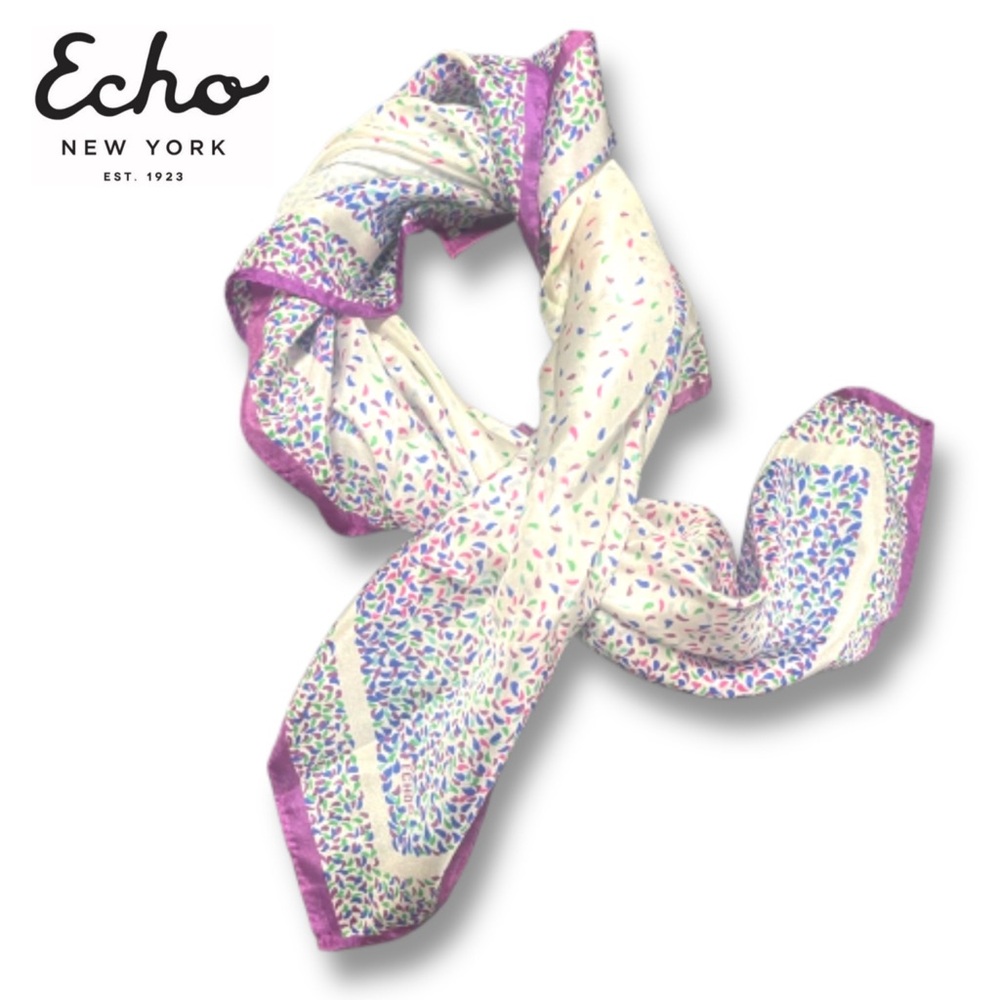Echo Vintage Colorful Patterned Scarf